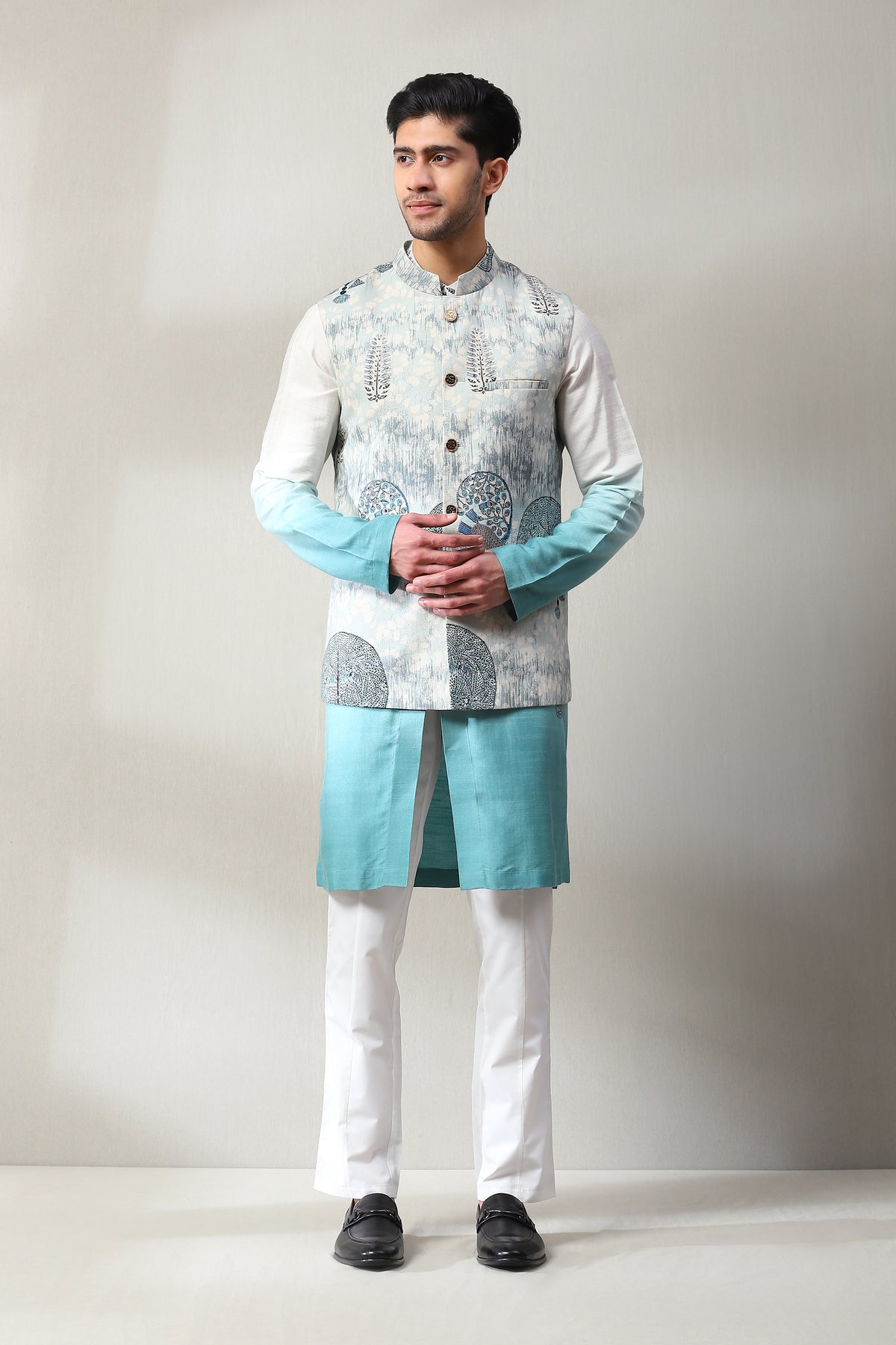 This handmade printed kurta payjama