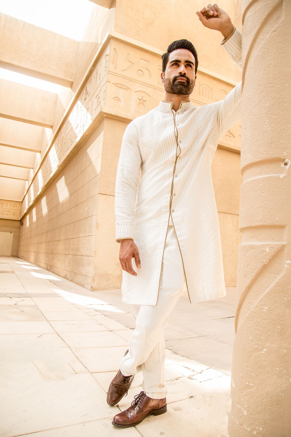 Luxurious Off White Kurta Set