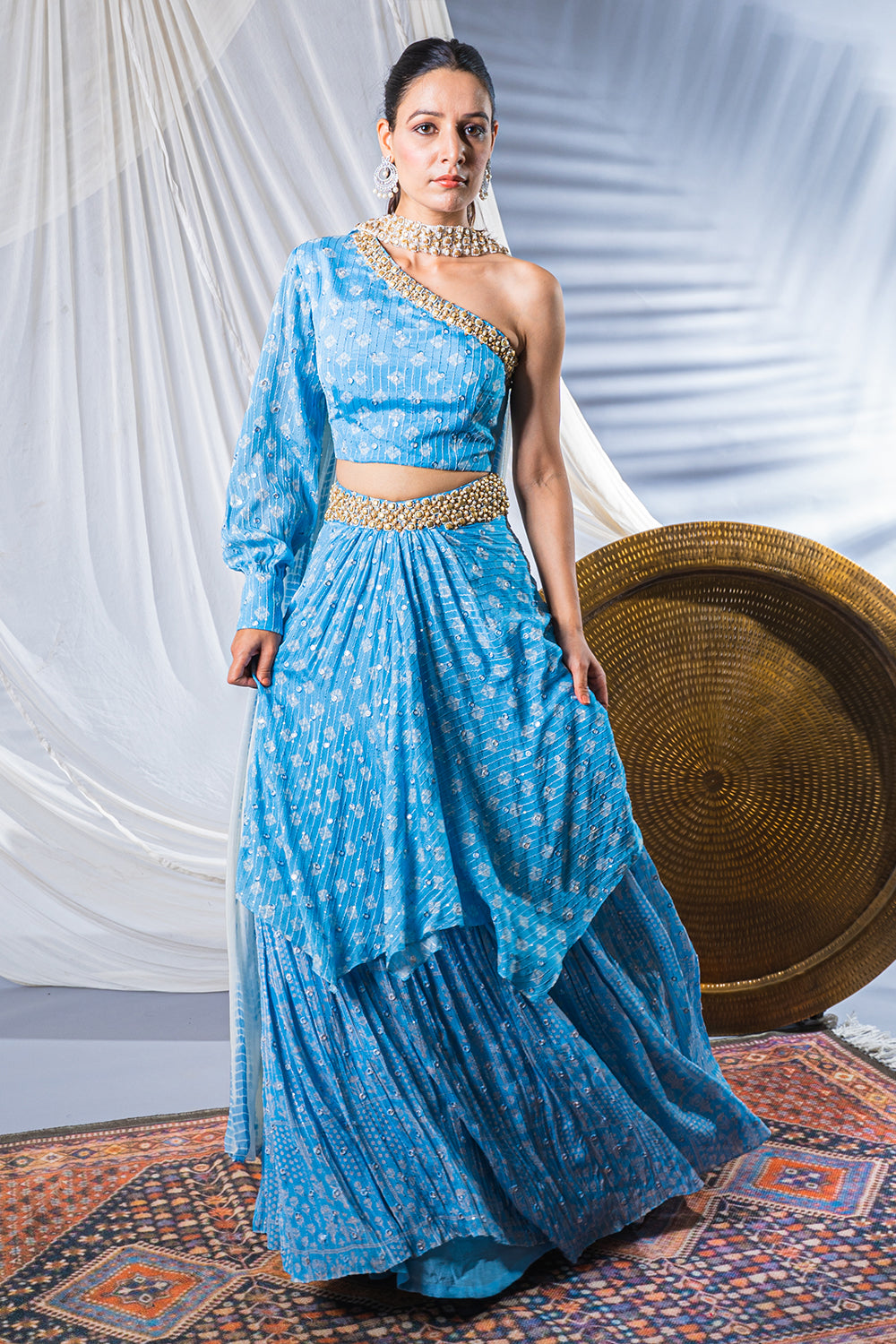 Sky Blue Lehenga Set