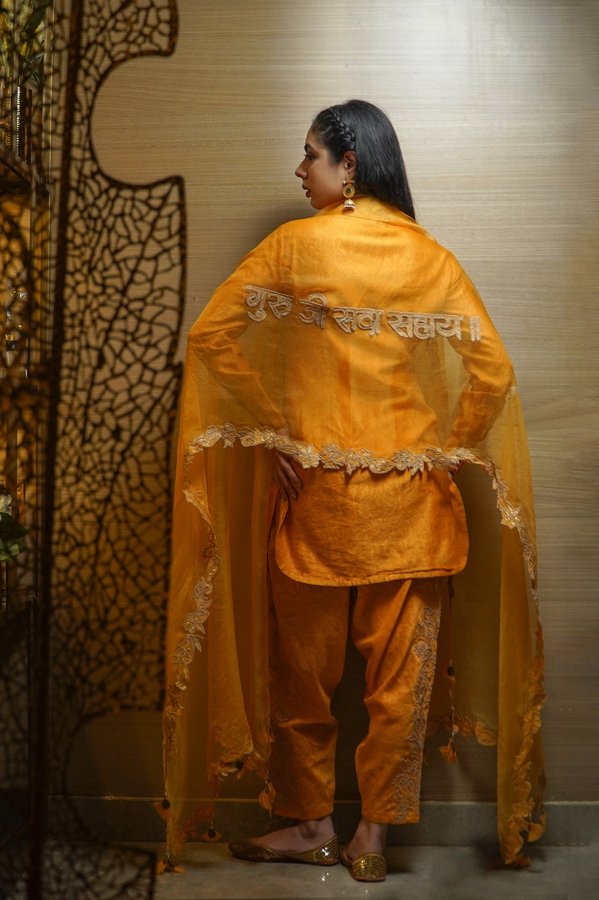 Mustard Color Pathani Suit