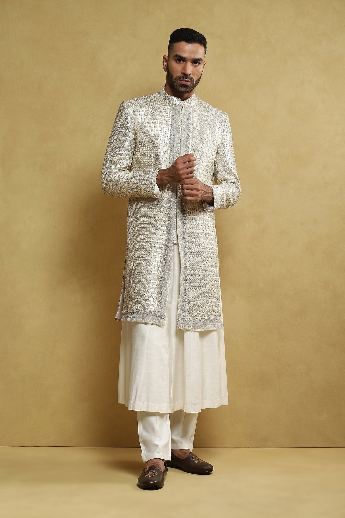 Off White Sherwani