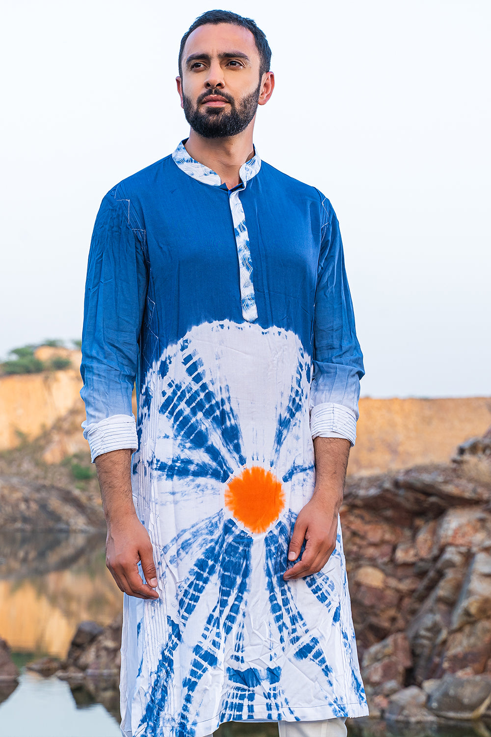 Fazal Tie & Die Kurta With Pants