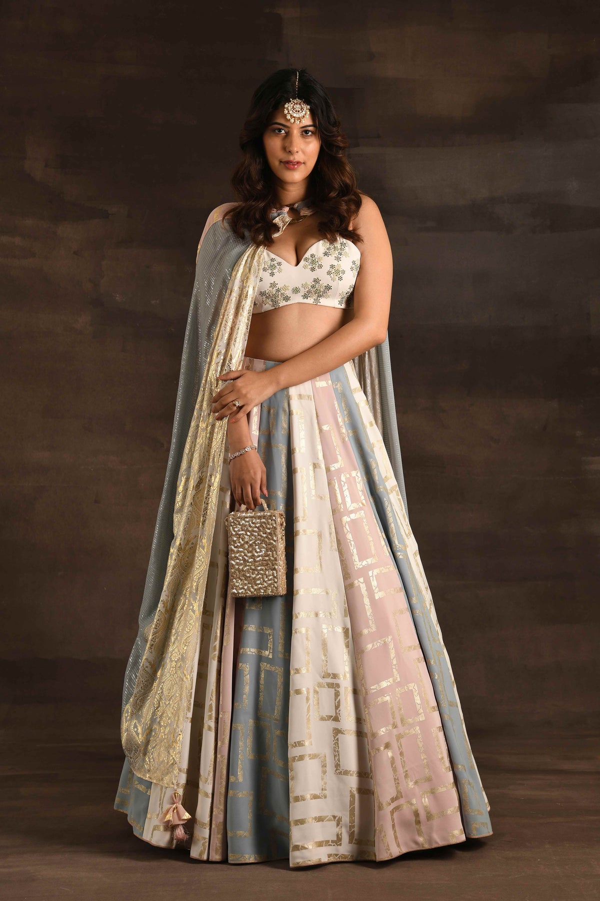 Multi Color Lehenga Set