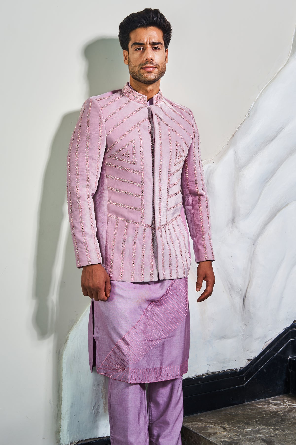 This onion pink velvet  jodhpuri