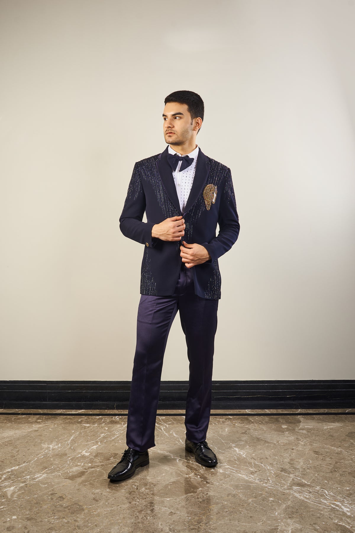 This Italian blue Tuxedo